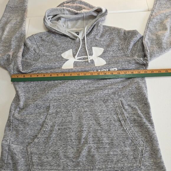 Under Armour Grey White Hoodie Woman's size Small - Picture 5 of 6